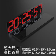 Cross-border LED digital clock wall clock living room modern minimalist multi-functional large electronic clock wall-mounted WiFi