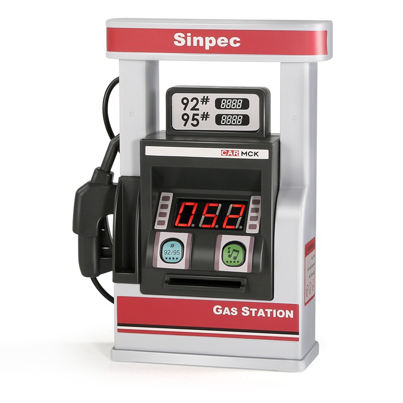 Estación de gas para niños modelo de juguete simulación coche Niño 3 años 6 bebé rompecabezas jugar casa juguete cisterna