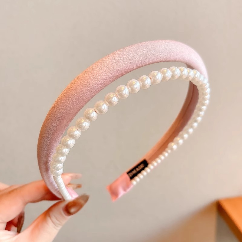 Dulce rosa, banda de cabello para mujeres, temperamento craneal alto, banda de cabello para lavar la cara, maquillaje, banda de cabello, tarjeta de cabello, sensación de alta calidad, nuevo tocado