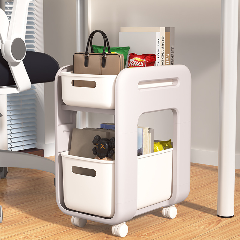 Trolley Storage Rack Bathroom Dormitory Kitchen Shelf Desktop Snacks Multi-layer Storage Floor Schoolbag Storage Rack Trolley Storage Rack Bathroom Dormitory Kitchen Shelf Desktop Snacks Multi-layer Storage Floor Schoolbag Storage Rack