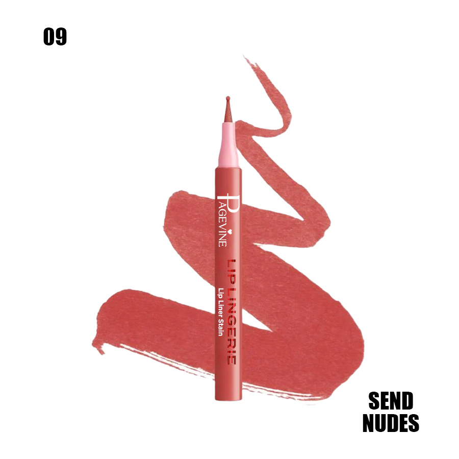 El estilo transfronterizo PAGE VINE lápiz de maquillaje de color natural no es fácil de manchar lápiz de maquillaje de labios de cabeza redonda