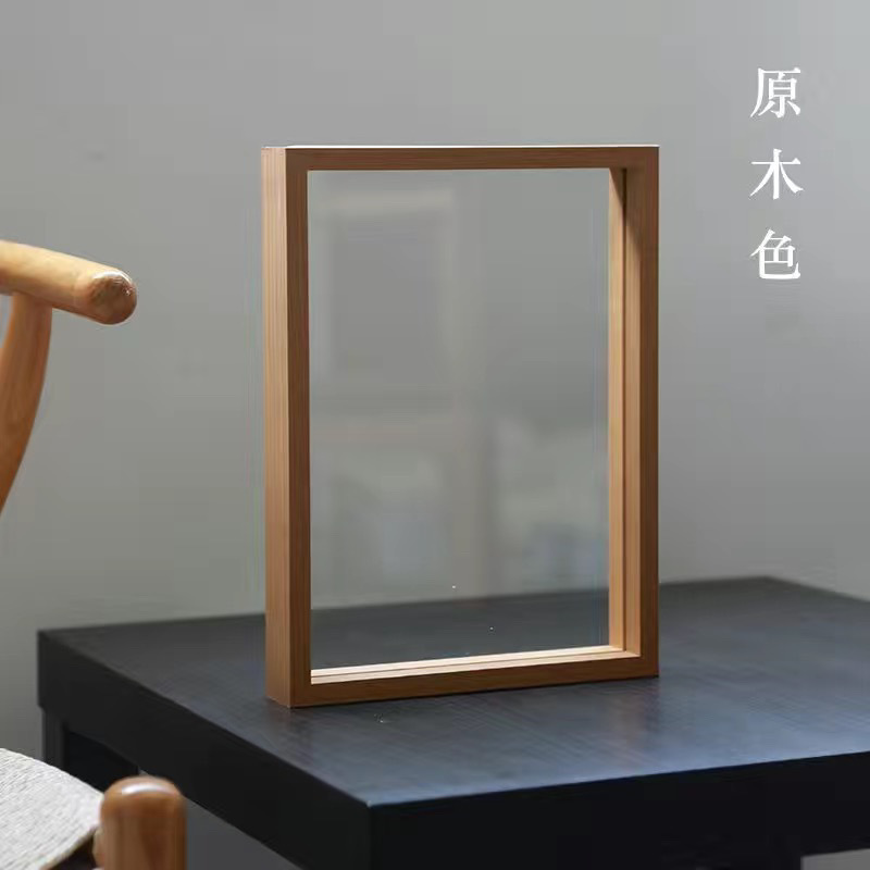 玻璃相框双面透明正方形植物树叶蝴蝶签名照框架展示亚马逊跨境|undefined
