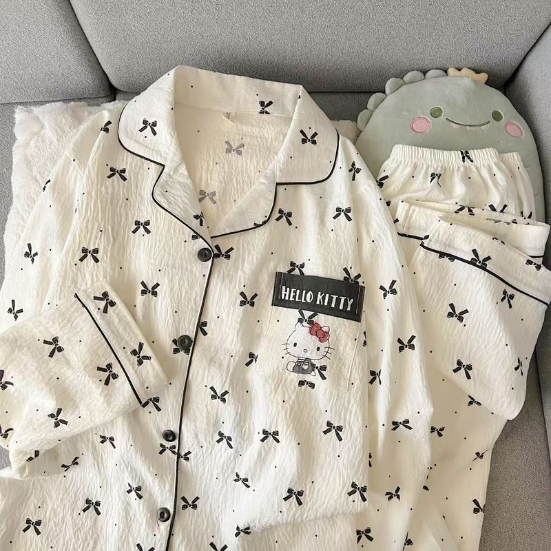 外国貿易クロスボーダー卸売クラウドコットン長袖ズボン 120 グラムパジャマ女性のための Xiaoxin 外で着用できるラペルカーディガンホーム服|undefined