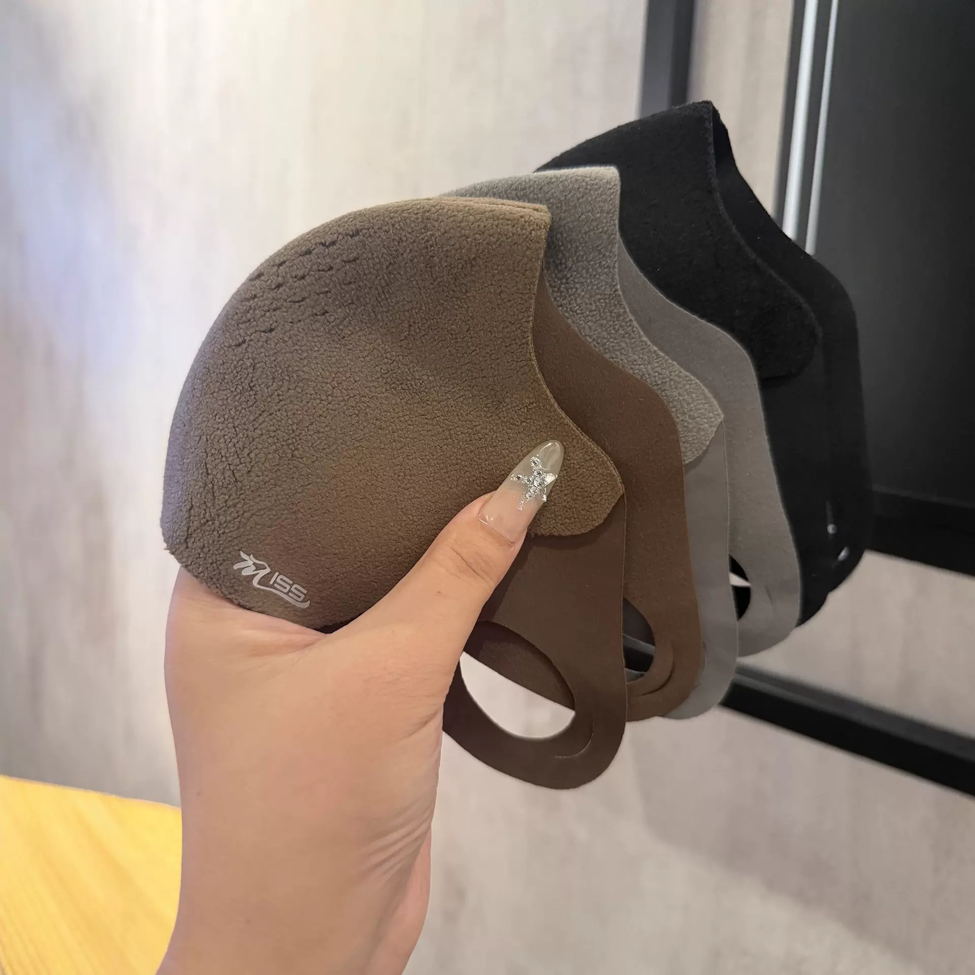 双面羊绒立体口罩高颜值女秋冬透气护眼角防寒防晒面罩口罩显脸小