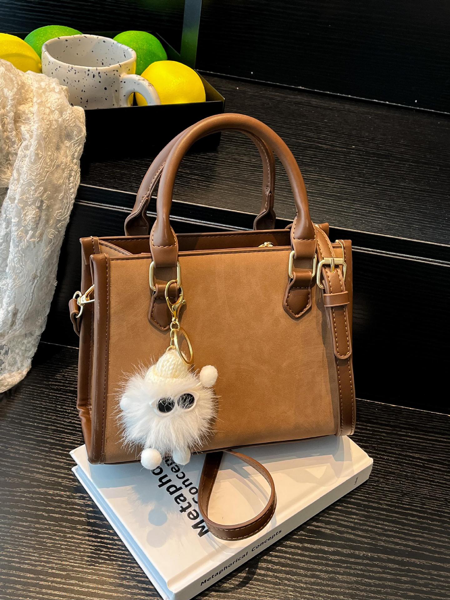 Bolso de mano más vendido transfronterizo para mujeres 2025, nuevo color de contraste, bolso de hombro casual de textura, bolso de moda