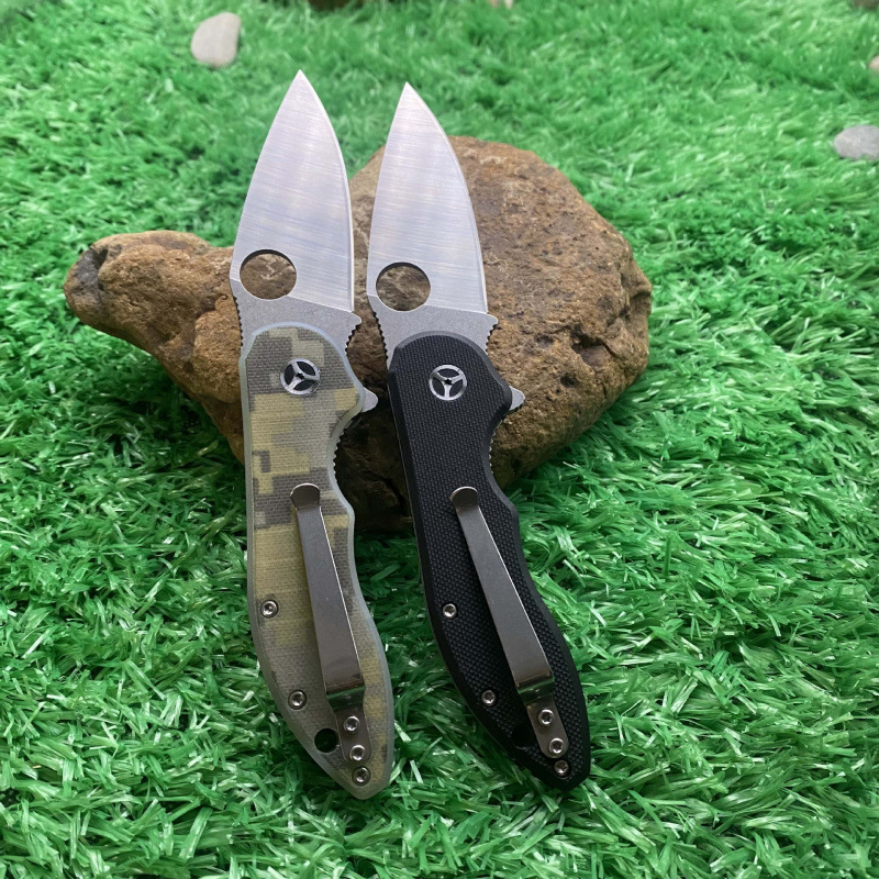 跨境热销蜘蛛折刀野外便携小刀G10柄战术刀