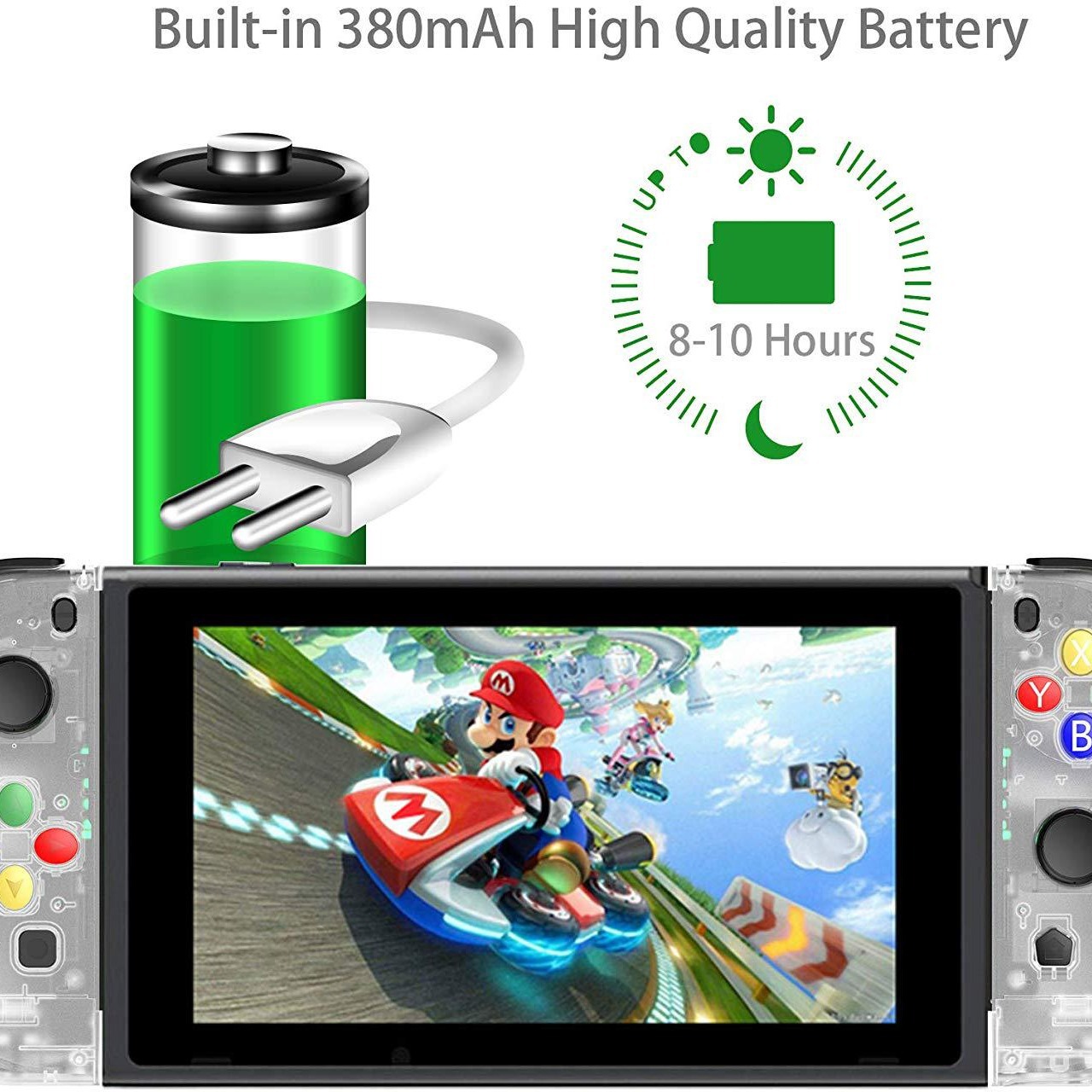 Interruptor de la alegría con la manija del juego inalámbrico Bluetooth NS izquierda y derecha