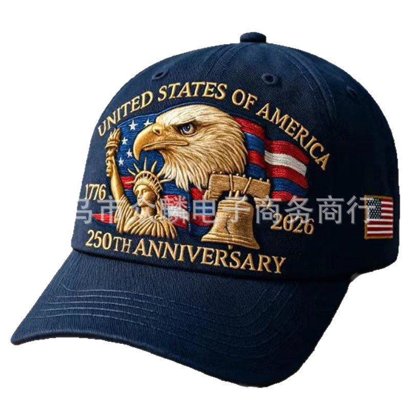 新款 250th Anniversary Cap  250周年刺绣纪念帽 户外绣花鸭舌帽|undefined