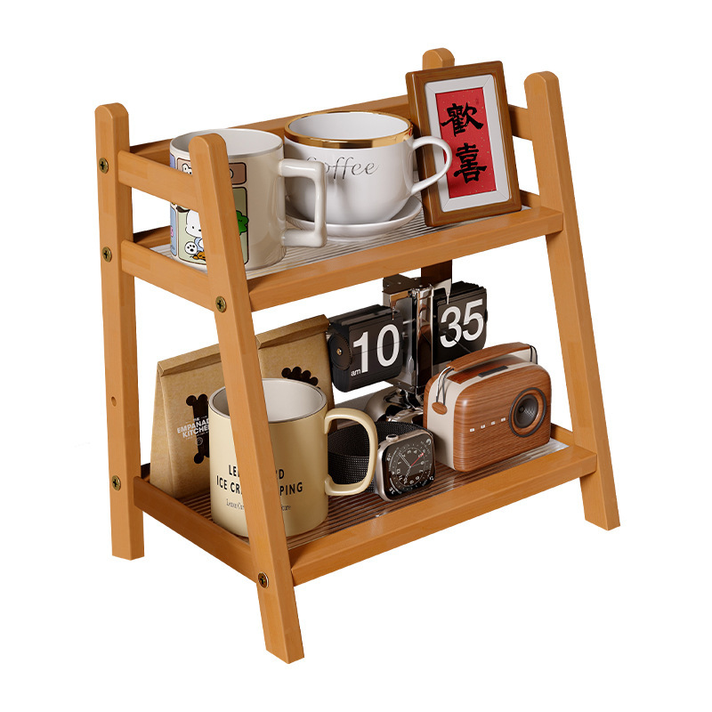 Taza de almacenamiento de estante de comedor de mesa de café taza de té de almacenamiento de mesa de comedor de taza de agua de madera sólida