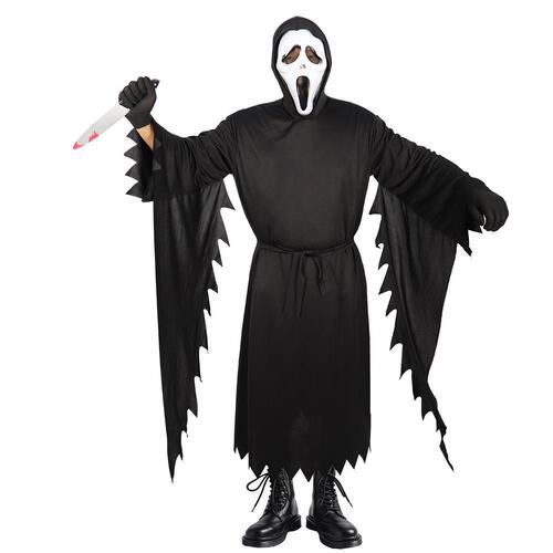 Scream cos costume horror thriller cosplay Halloween cloak movie same costume Death