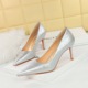 3391-A9 European and American style retro fashion women's shoes, banquet high heels, spring and autumn slim heels, high heels, shallow mouth pointed toe single shoes