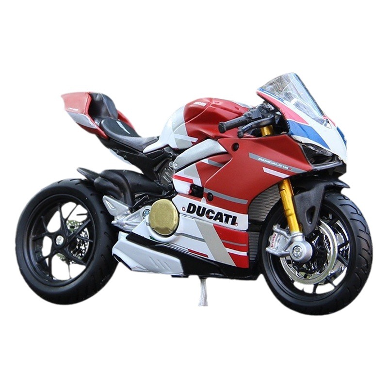 Maisto 1 18 du Kadi panigalai V4S motocicleta modelo de coche de juguete simulación de aleación de la motocicleta adornos
