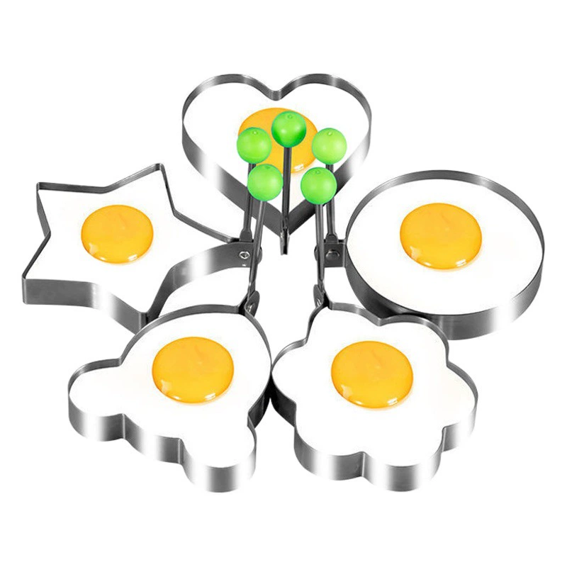 Креативное яйцо из нержавеющей стали Жареное яйцо Кольцо в форме сердца