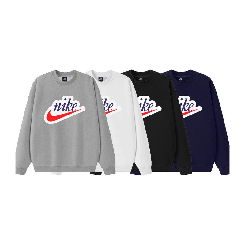 2025 Cross-Border European and American Export Terry Round Neck Simple Loose Letter Logo Printing Series Men's and Women's Same Style Sweatshirts 2025 Cross-Border European and American Export Terry Round Neck Simple Loose Letter Logo Printing Series Men's and Women's Same Style Sweatshirts