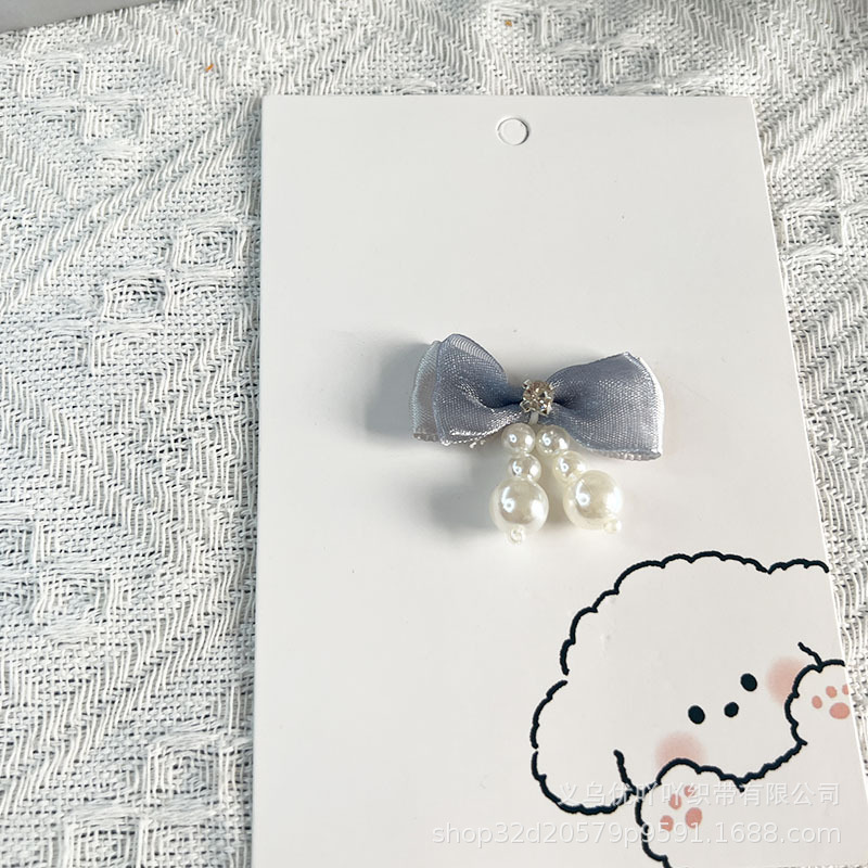 爆款蝴蝶结鞋袜饰品配件银色绑带发饰吊坠diy手工鞋服装辅料|undefined