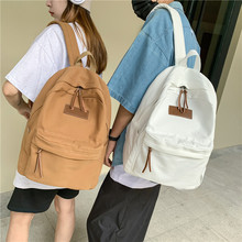 日系ins大学生双肩包女韩版高中学生书包女学院风森系简约背包