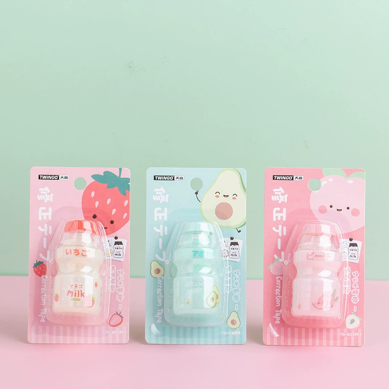 TWINGO Tiangao Creative Correction Belt Drink Bottle Milk Bottle Student Cute Correction Belt Fruit Correction Belt Smooth