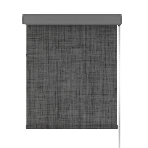 Linen Roller Blind Japanese Full Blackout Dustproof Elevating Sunshade Curtain Office Bedroom Balcony Partition Pull-Down Curtain