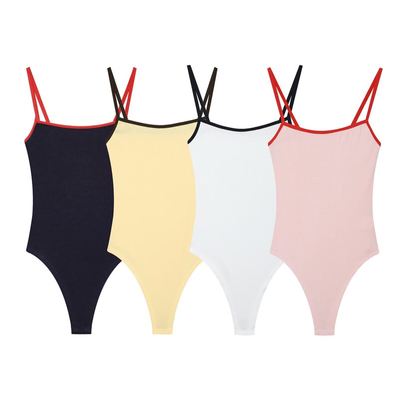 Cross-Border Aliexpress 2026 Spring New Women's Clothing Stylish Versatile Color-Blocked Trim Jumpsuit 4424334