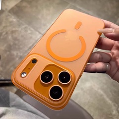 适用iPhone17PROMAX冰雾肤感磁吸手机壳苹果16简约超薄硬保护套15