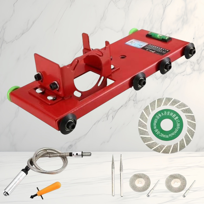 (universal para molinos de ángulo) módulo de costura clara y costura hermosa + hoja de Sierra + eje blando + hoja de molienda