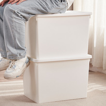 大号特大整理箱塑料衣物杂物储物箱厨房零食带盖防尘大容量收纳箱