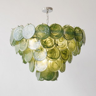 法式轻奢Murano穆拉若吊灯意大利复古别墅客厅餐厅艺术手工玻璃灯-阿里巴巴