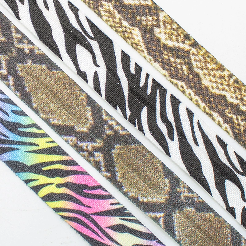 В наличии 1,5 см узор эластичная обертка со змеиным узором эластичная лента леггинсы Топпер шляпа аксессуары галстук кольцо для волос