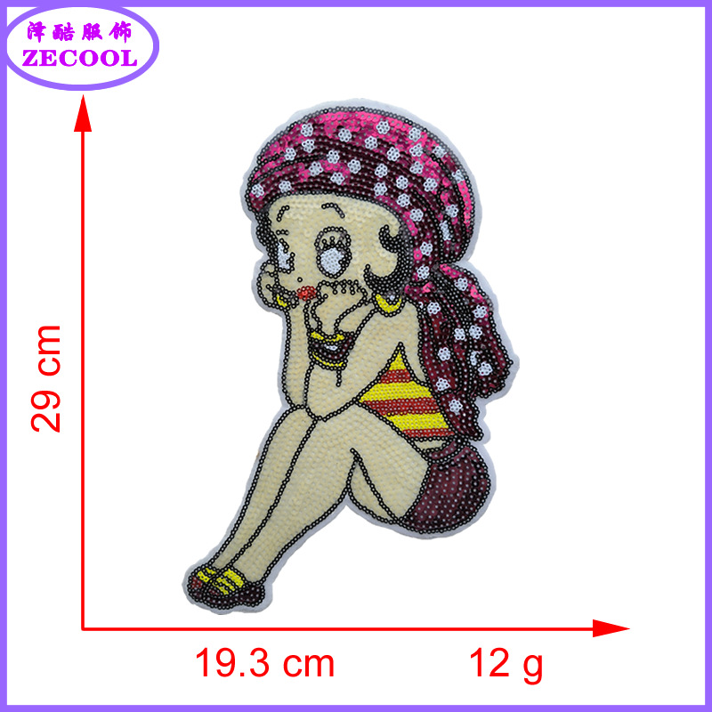 Moda tela bordado accesorios de ropa bordado perlas chicas calaveras mexicanos personajes sequillas bordado accesorios de ropa