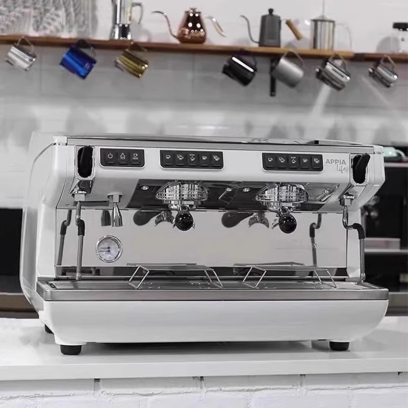 イタリアの諾瓦nuva Appia Lifeコーヒーマシンのダブルヘッド業務用半自動電子制御高カップ版卸売り|undefined