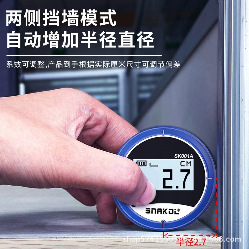 Прямой изогнутый поверхность Многофункциональный электронный измеритель дальномера цилиндрический измеритель дугообразного диаметра колесная линейка удобна для переноски