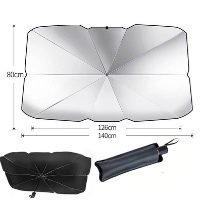 Car sunshade front windshield Sun shade - sunshade-classic-titanium-silver-large-14080cm-full-inspection-grade-a