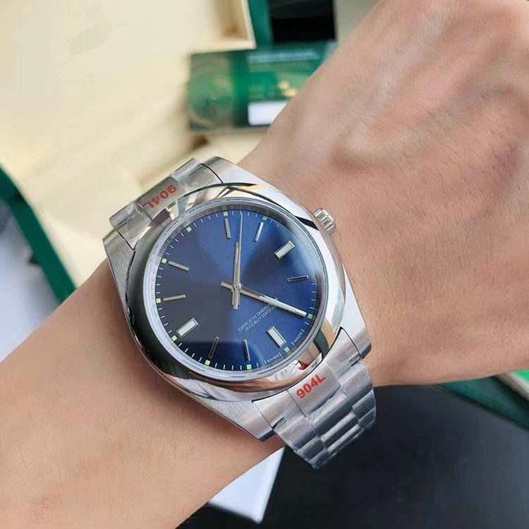 EW Factory Foreign Trade Labor Journal Oyster Constant Automatic Mechanical Candy Color Couple Watch for Men and Women