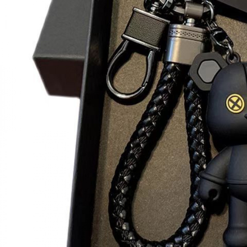 車のクマのキーホルダーペンダント暴力キーチェーンかわいい漫画の人形クリエイティブバッグカップルギフト|undefined