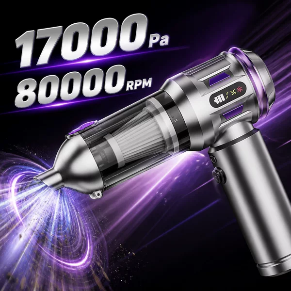 Car Vacuum Cleaner for Car Washing, Wireless Charging, Handheld, High-Power, Super Powerful Wireless Car Vacuum Cleaner