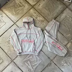 Sup Tracksuit 2-Piece Set Athletic Sweatshirt + Pants Windbreaker Jacket Hoodie