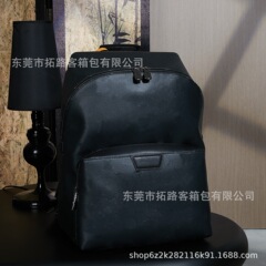 M&LV驴家大牌外贸经典老花男士双肩包百搭通勤大容量书包旅行包