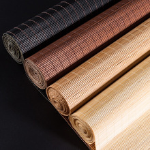 半成品竹帘装饰竹席吊顶墙面装修材料民宿餐厅竹编芦苇草席子复古