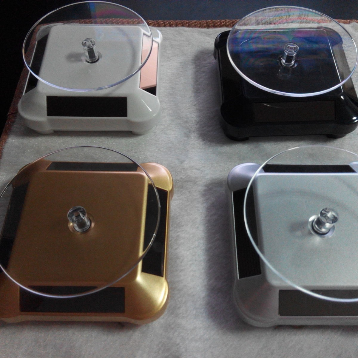 沉香佛珠展示托盘 沉香链展示架双用带电池功能 首饰佛珠玉器展示