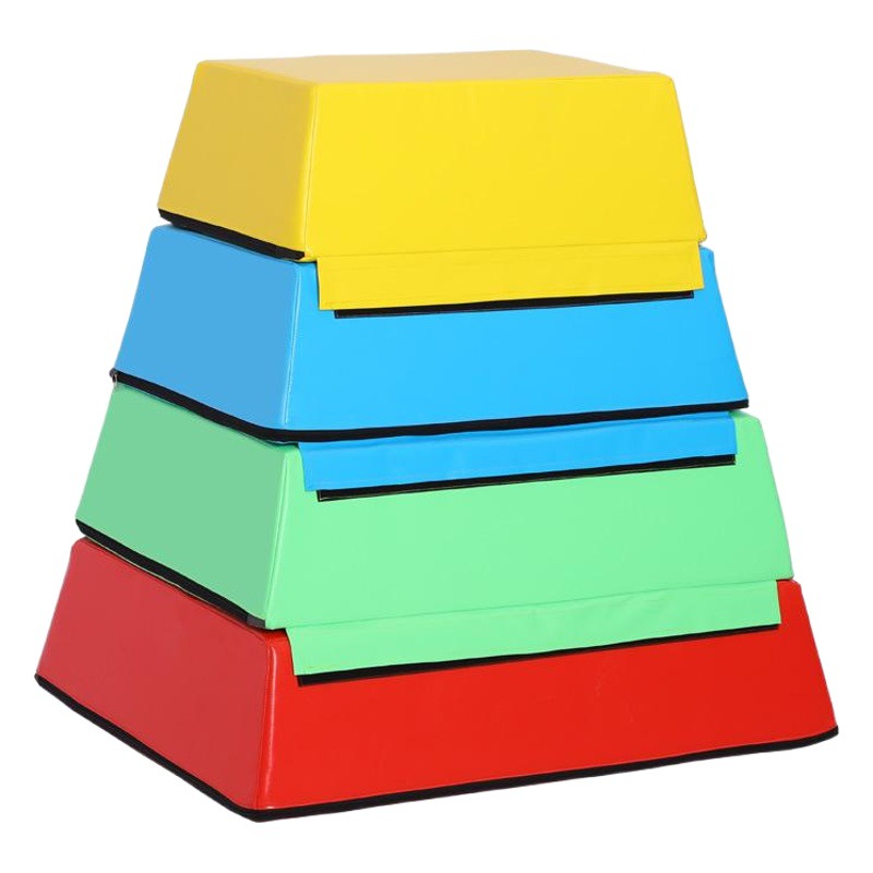 Trapezoidal Pommel Horse Jumping Box Goat Jumping Stool Children's Sports Hall Special Software Jumping Box Sense Training Wholesale Matching