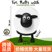 现货Sheep Toilet Roll Holder有趣的绵羊卫生纸架居家创意卷纸架