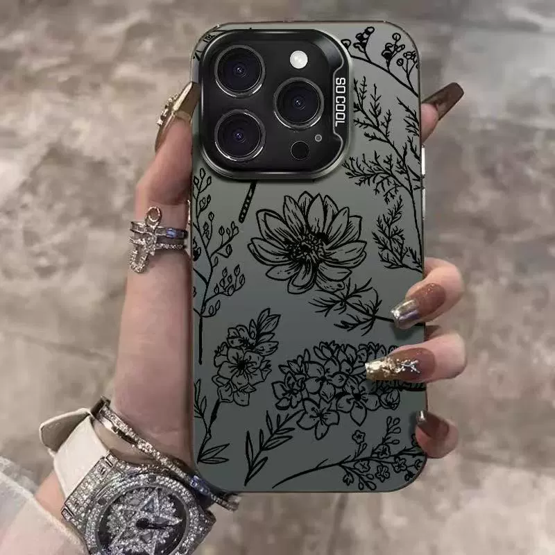 Apple, трендовый совместимый чехол, iPhone 15, iPhone13 Pro, цветочный, iPhone, 15promax, 14, (跨-border trading), pro16