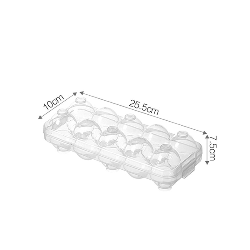 卵箱耐震車用ボタン式卵トレイ冷蔵庫新鮮保持アヒル卵箱スロット転倒防止携帯卵収納ケース|undefined