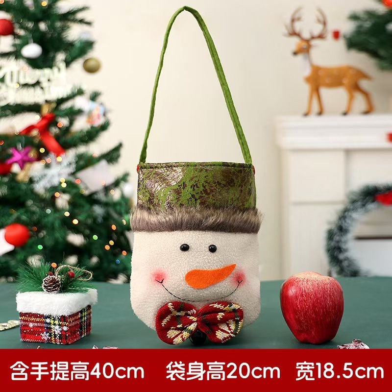 新しいクリスマス装飾プレゼント袋クリスマスキャンディギフトバッグ平安夜口手提げリンゴ袋卸売り|undefined