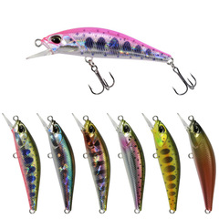 Spinning Lure Micro Plastic Fake Jigged Minnow 50mm/4g Hard Bait Freshwater Sea Fishing Lure for Perch 9050
