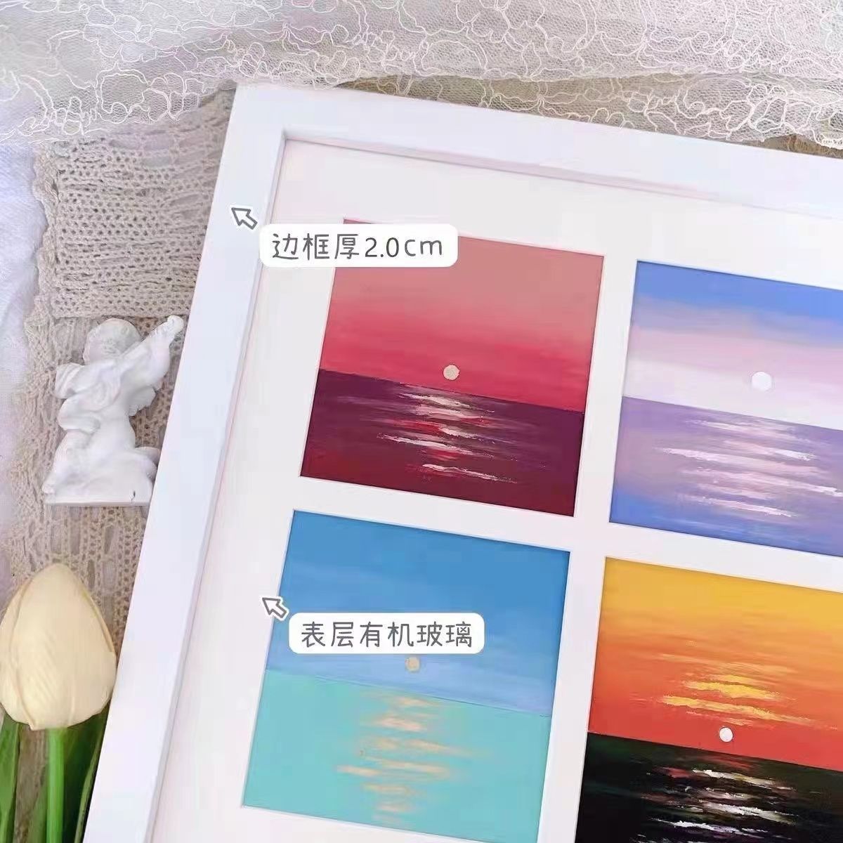 Painter Home Color Palace Frame Oil Painting Stick diy Set Frame Square Set Fantasy White Palace Frame