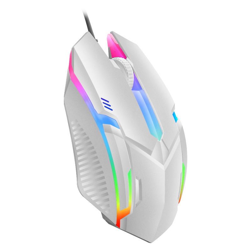 Ratón cable de deportes USB colorido juego luminoso ratón cable JM318