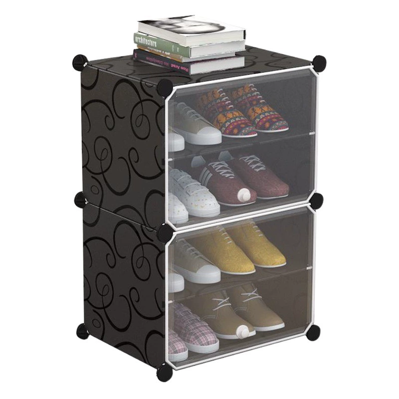 Простая обувница, сборный шкаф для обуви, пластиковая полка для хранения, пылезащитная, для прихожей, многофункциональная бытовая полка для хранения, экономичное хранение