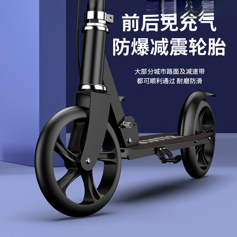 scooter adulto de dos ruedas escuela urbana campus dos plegado para niños adolescentes a scooter
