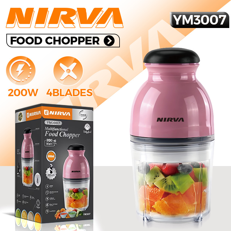 Nirva Cross-Border Household Baby Food Supplement Cooking Machine Kitchen Portable Small Garlic Masher Multi-Function Mini